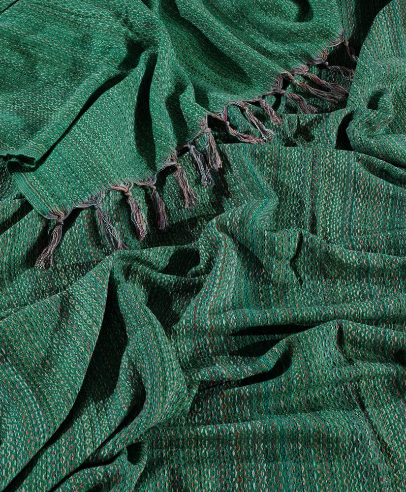 Organic Cotton Turkish Throw Blanket: Bohemian Queen Size Bedspread